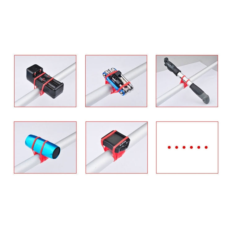 Supporto per cinghie ad alta resistenza per bicicletta da 5 pezzi per computer con luci per cellulare, consegna colore casuale, 5 PCS Bicycle Strength Straps Holder