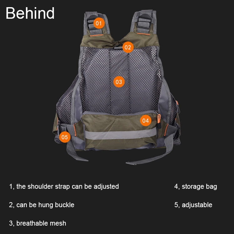 MANNER Giubbotto salvagente da pesca multifunzionale per esterni, MANNER Life Jacket
