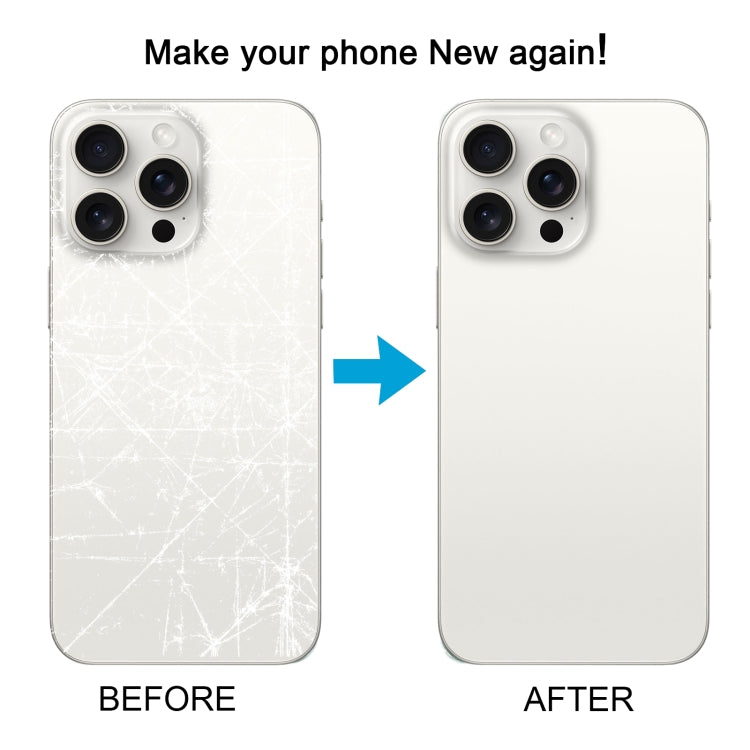 Per la cover posteriore della batteria in vetro per iPhone 15 Pro Max, For iPhone 15 Pro Max