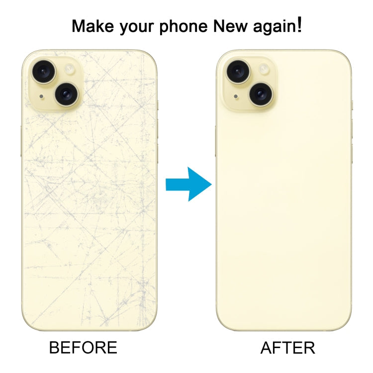 Per iPhone 15 Cover posteriore batteria con copriobiettivo fotocamera + magnete MagSafe, For iPhone 15 (with MagSafe)
