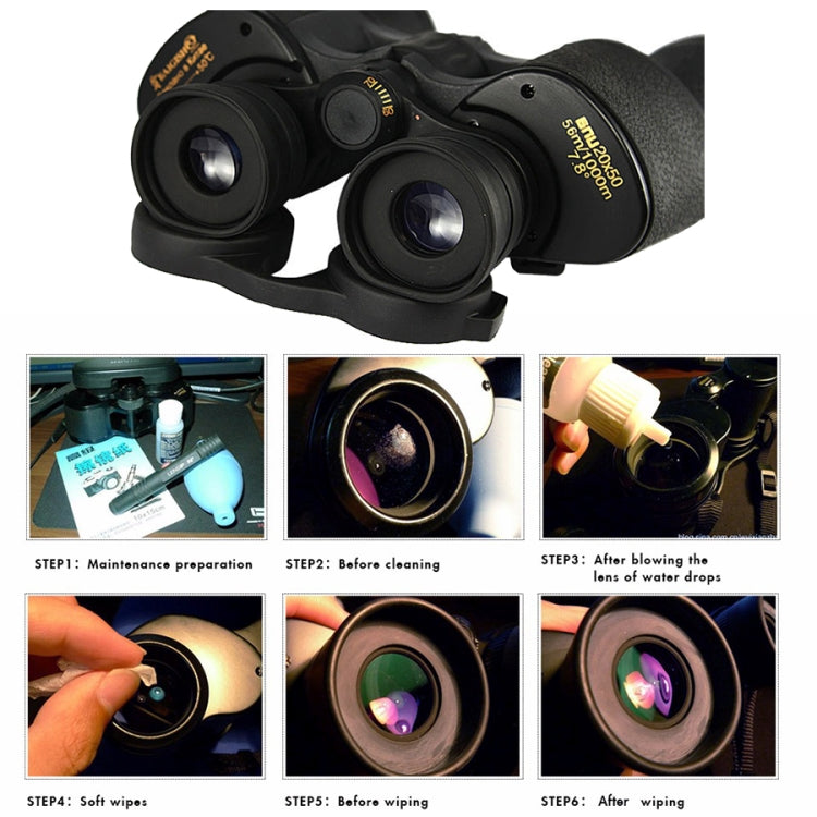 Potente telescopio binoculare con zoom ad alta definizione per esterni 20x50 per caccia/campeggio, 20X50