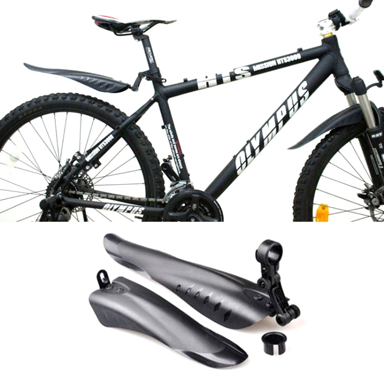 Mountain Road Adatto al ciclismo Parafango creativo Set parafanghi stile coda di rondine per bici anteriore e posteriore(Nero), Dovetail Style Fenders