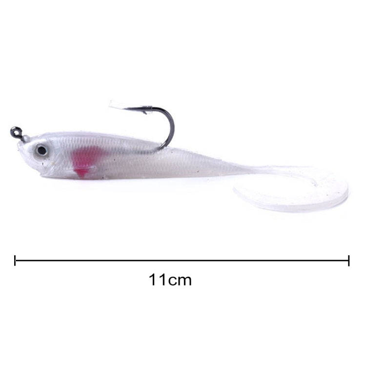 HENGJIA SO050-1 5 pezzi 11 cm/16 g Luya esca da pesca attrezzatura da pesca spigola pesce morbido con gancio, SO050-2, SO050-1, SO050-5, SO050-4