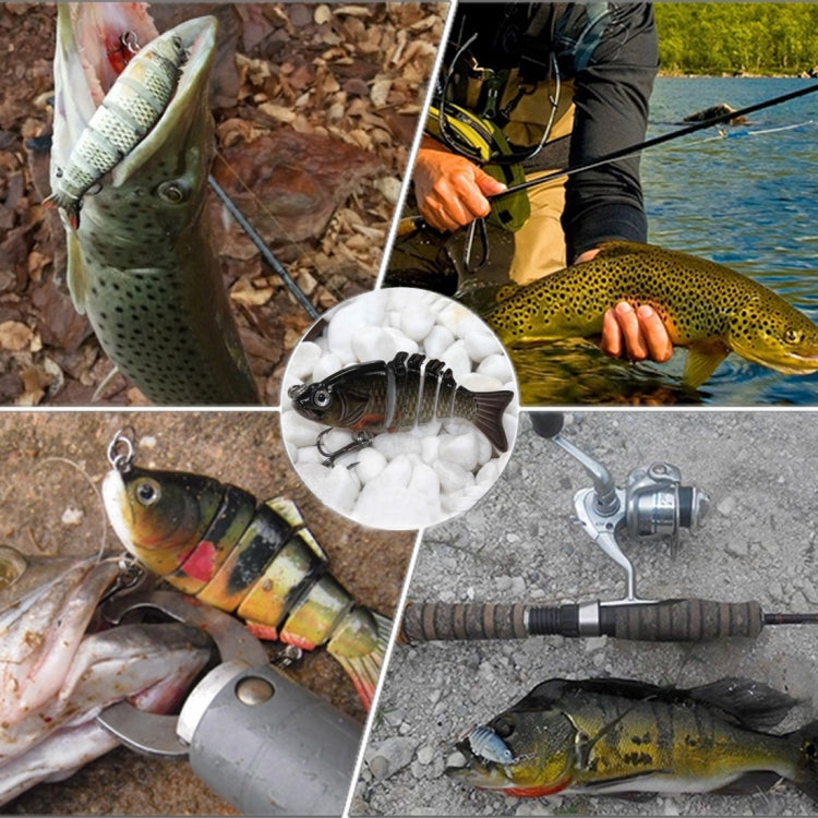 HENGJIA JM020 11cm 18g Esche rigide in plastica multi-sezione Esche da pesca Set Esche da pesca, 1#, 2#, 3#, 4#, 5#