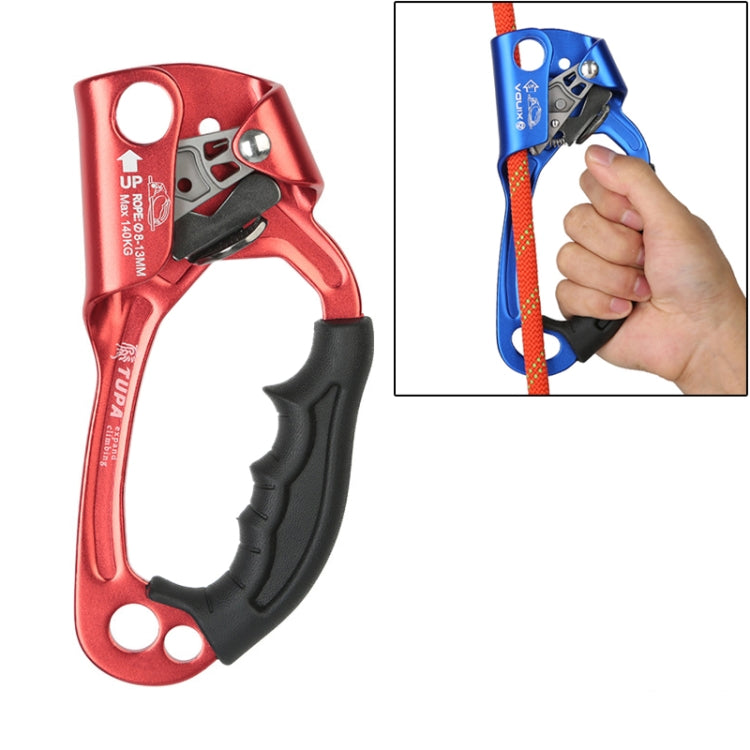 XINDA TP-8606 Pinza per corda portatile anticaduta per lavoro aereo su roccia all'aperto per corda da 8-12 mm di diametro destra, Right