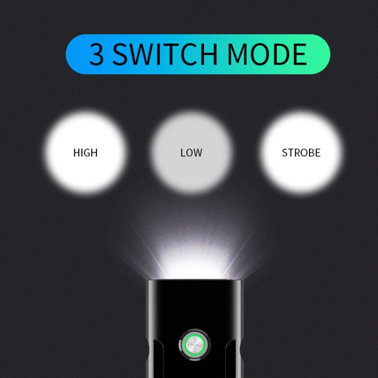 Luce a led per manubrio anteriore con ricarica USB BX2 (3 ore, lampada T6 + gemma), 3 Hours, T6+Gem Lamp