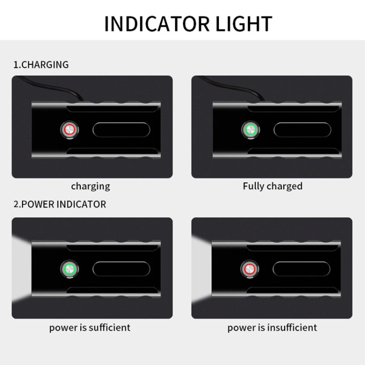 Luce a led per manubrio anteriore con ricarica USB BX2 (3 ore, lampada T6 + gemma), 3 Hours, T6+Gem Lamp
