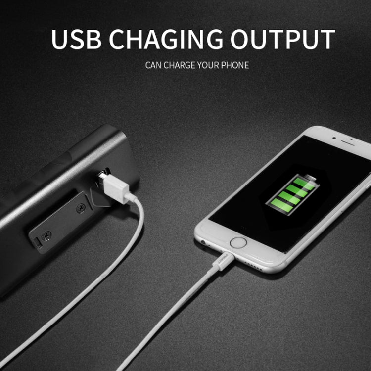 Luce a LED per manubrio anteriore con ricarica USB BX3 (10 ore, lampada T6 + A02), 10 Hours, T6+A02 Lamp