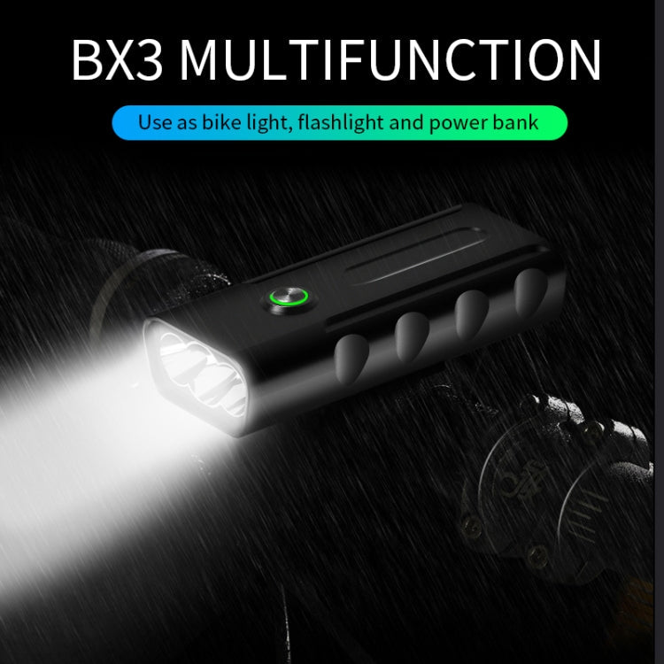 Luce a LED per manubrio anteriore con ricarica USB BX3 (10 ore, lampada T6 + A02), 10 Hours, T6+A02 Lamp