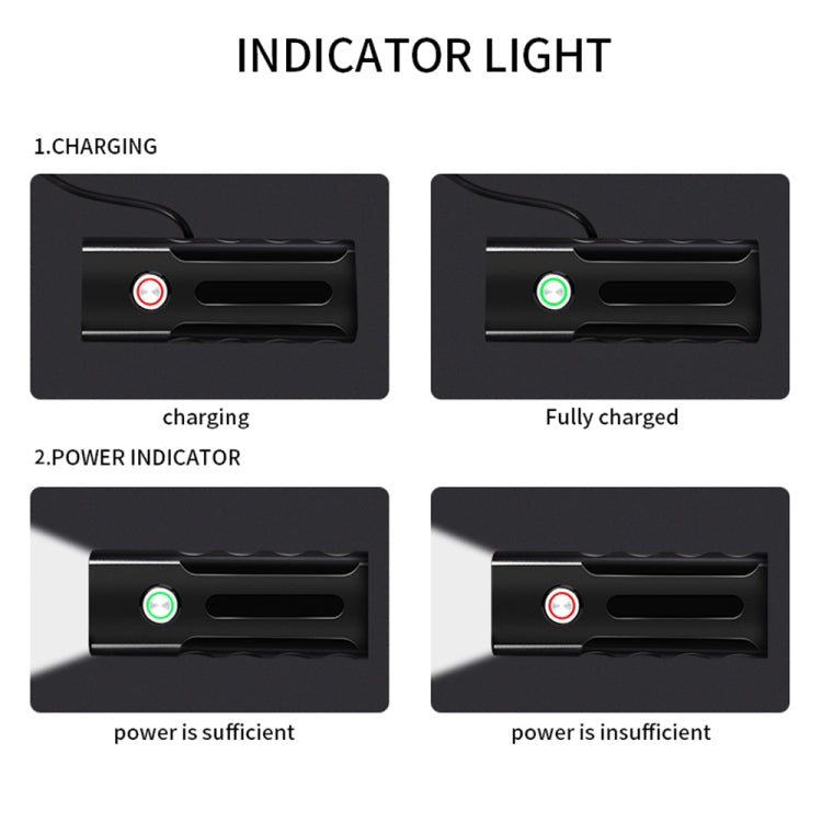 Luce a LED per manubrio anteriore con ricarica USB BX3 (10 ore, lampada T6 + A02), 10 Hours, T6+A02 Lamp