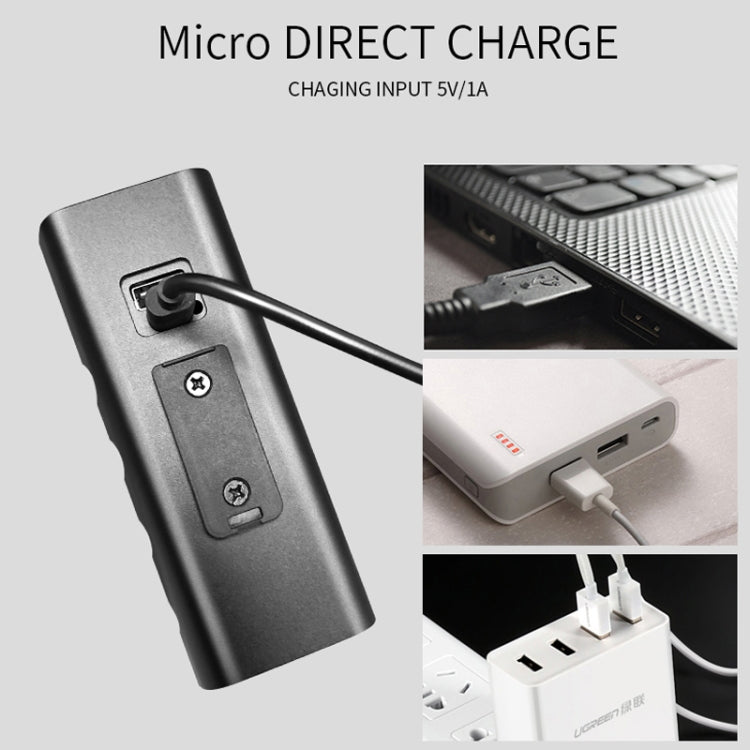 Luce a LED per manubrio anteriore con ricarica USB BX3 (10 ore, lampada T6 + A02), 10 Hours, T6+A02 Lamp