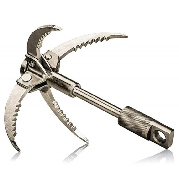 KS042 Outdoor Sporting Wilderness Survival Moschettone Grappling Pieghevole Tre Zampe Gancio Ghiaccio Roccia Strumento per Arrampicata in Montagna