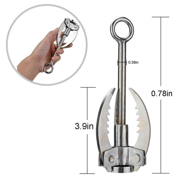 KS042 Outdoor Sporting Wilderness Survival Moschettone Grappling Pieghevole Tre Zampe Gancio Ghiaccio Roccia Strumento per Arrampicata in Montagna