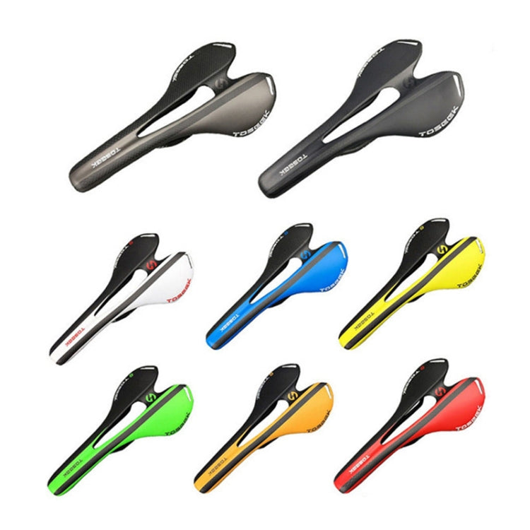 Sella per bicicletta con sedile cavo in fibra di carbonio TOSEEK per bici da strada, struttura 3K + estinzione, Extinction(Green), Extinction(Grey), Extinction(Blue), Extinction(Red), Extinction(White), Extinction(Yellow), Extinction(Black)