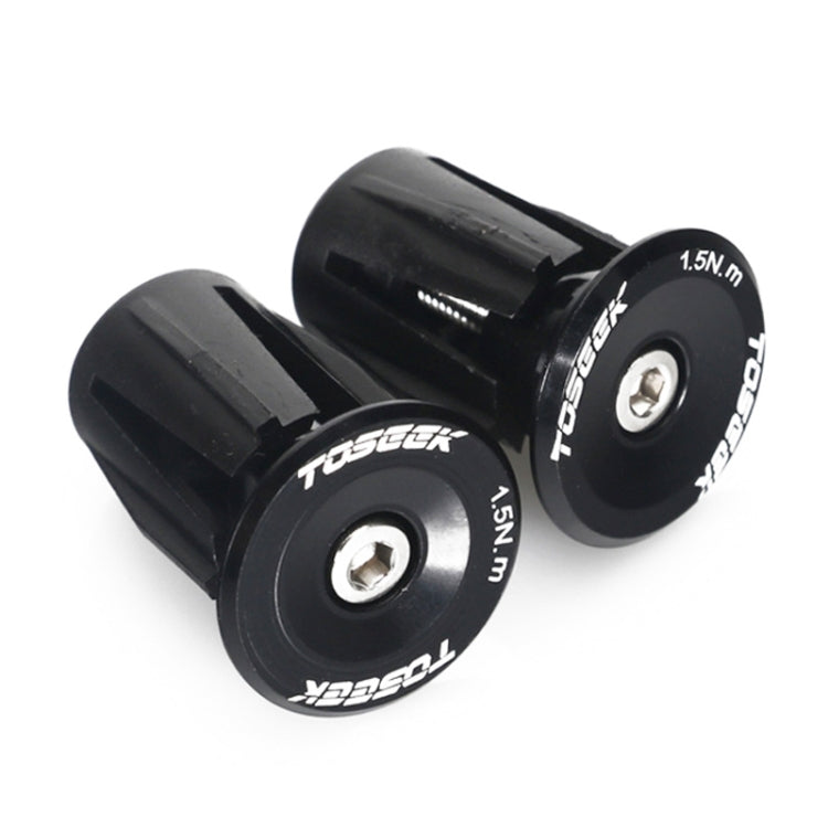 TOSEEK 1 paio di manopole per manubrio per mountain bike, tappi per estremità, tappi per estremità della barra per bicicletta in lega di alluminio, 17.6-21.8mm Grey, 17.6-21.8mm Gold, 17.6-21.8mm Blue, 17.6-21.8mm Purple, 17.6-21.8mm Red