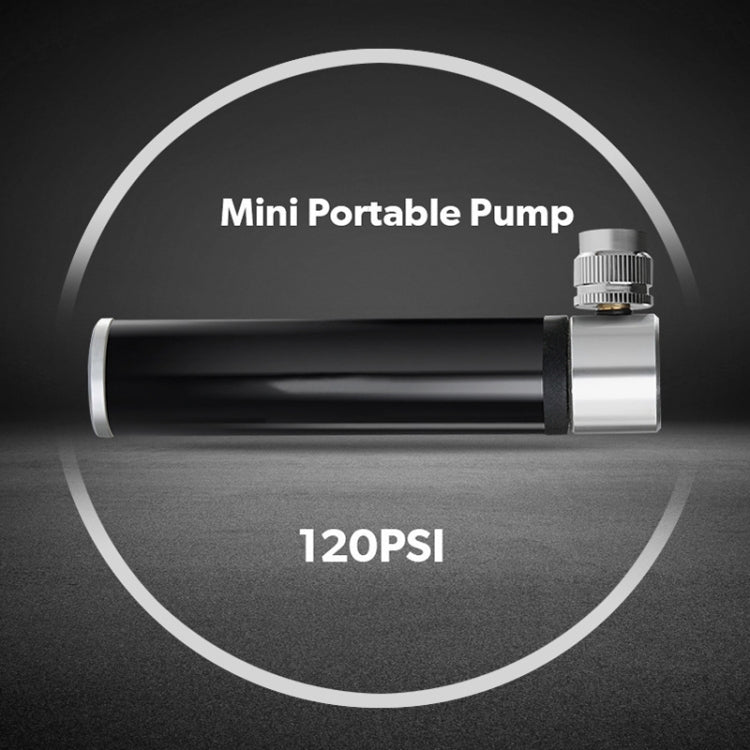 Mini pompa portatile manuale in lega di alluminio per bicicletta + toppa per pneumatici senza colla + leva per pneumatici a forma di pesce, Inflator + Glue-free Tire Patch + Fish-shaped Tire Lever Black