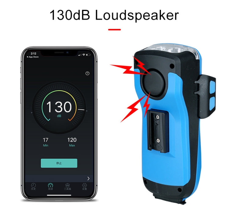 Multifunzione 4 in 1 Porta telefono Campanello per bicicletta Power Bank Torcia per lampada da ciclismo, 4 in 1 Phone Holder