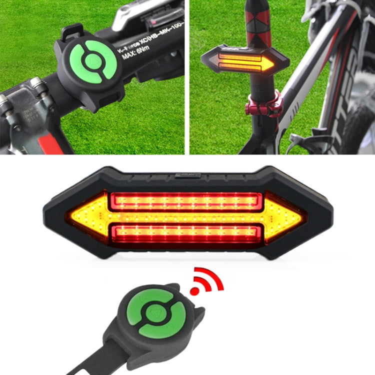 Luce posteriore per bicicletta, telecomando wireless intelligente, indicatore di direzione, Turn Signal Warning Light