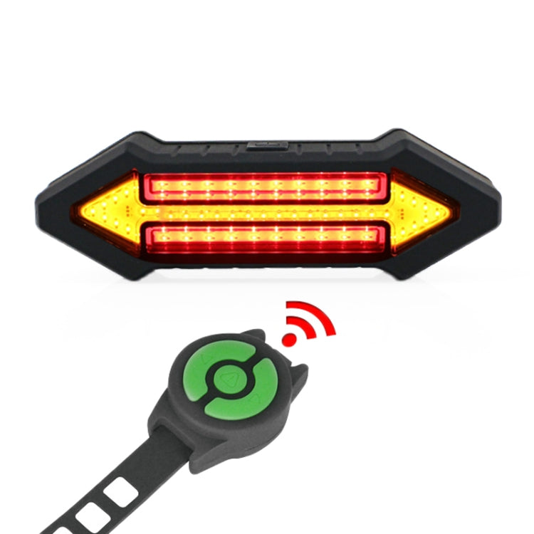 Luce posteriore per bicicletta, telecomando wireless intelligente, indicatore di direzione, Turn Signal Warning Light