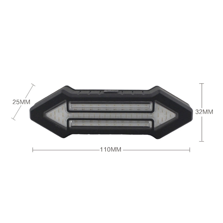 Luce posteriore per bicicletta, telecomando wireless intelligente, indicatore di direzione, Turn Signal Warning Light