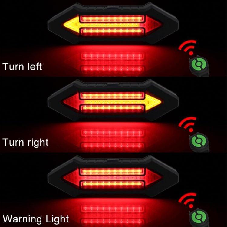 Luce posteriore per bicicletta, telecomando wireless intelligente, indicatore di direzione, Turn Signal Warning Light
