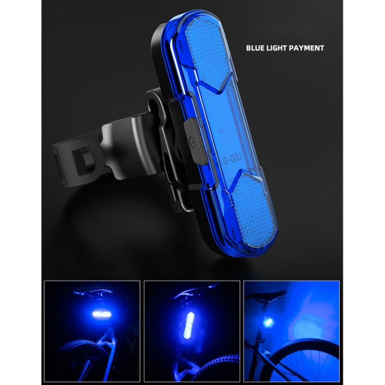 Lampada posteriore a LED ricaricabile USB per bicicletta