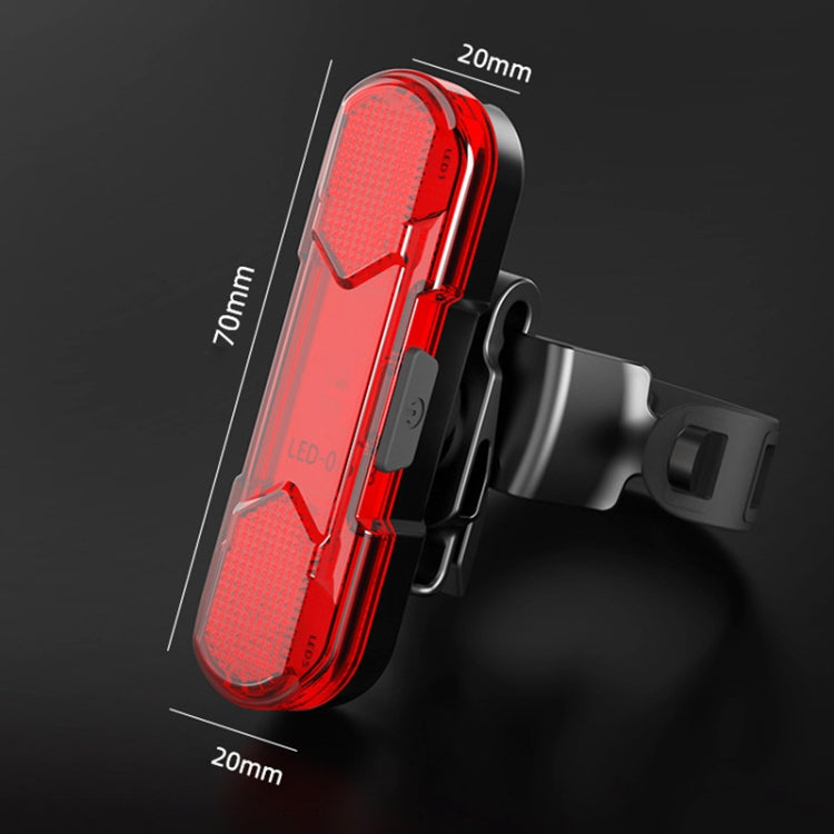 Lampada posteriore a LED ricaricabile USB per bicicletta