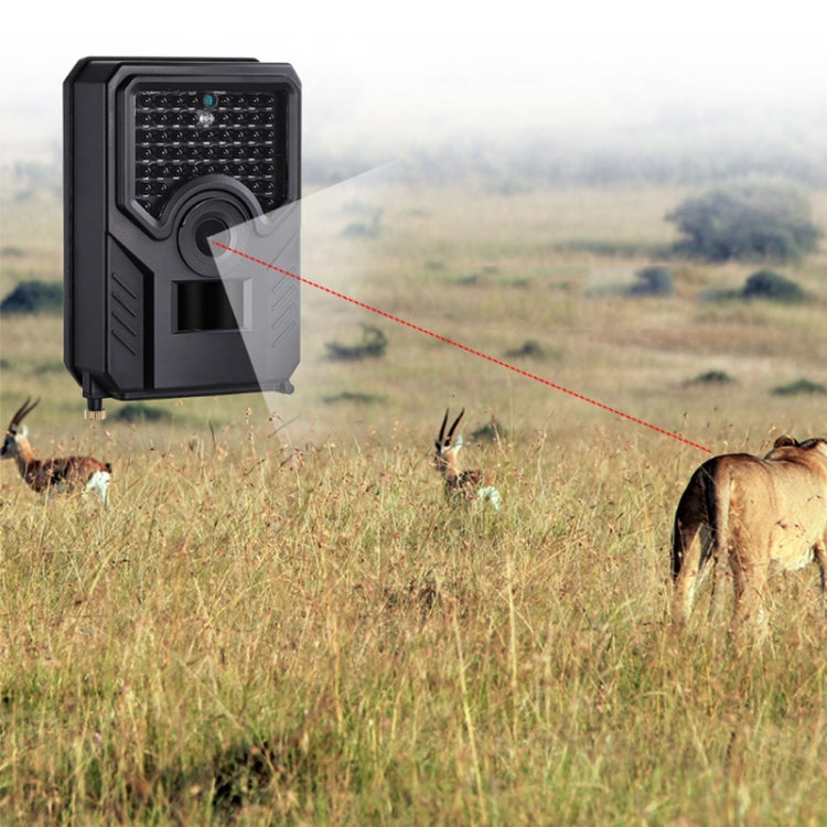 PR-200B Obiettivo grandangolare da 120 gradi IP56 Impermeabile 12MP 1080P HD Telecamera da caccia a infrarossi, Scheda TF di supporto, Distanza PIR: 10-15 m, PR200B