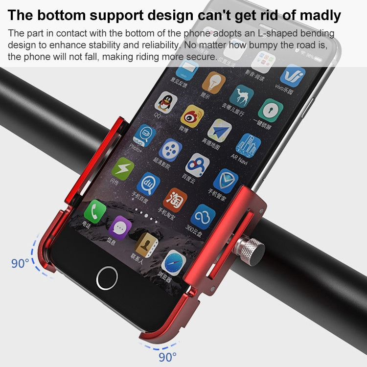 Supporto per telefono da bici in alluminio GUB P30