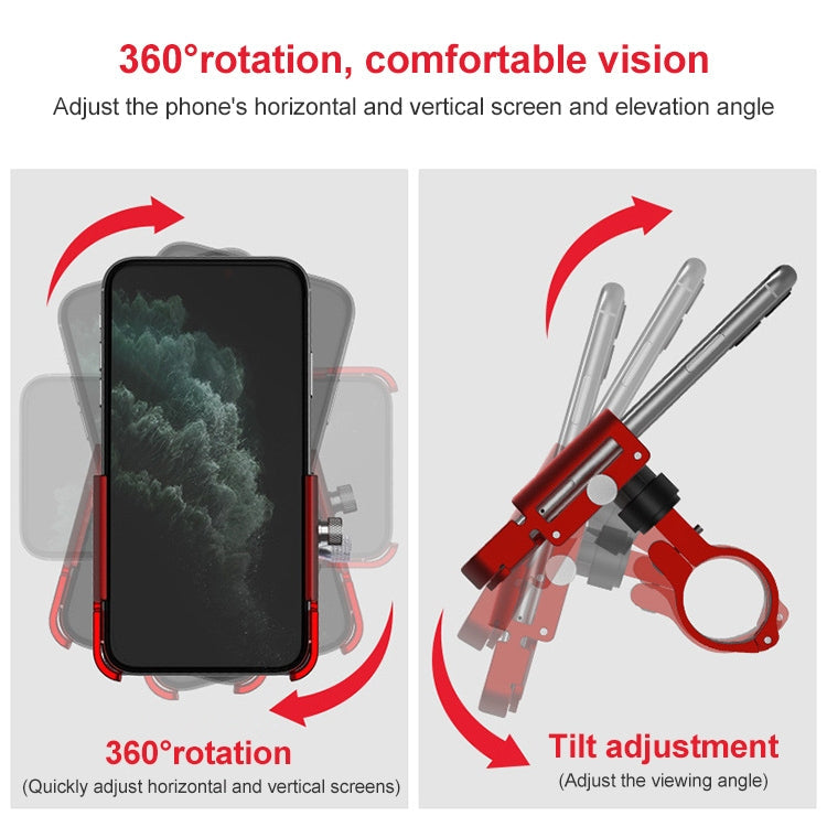 Supporto per telefono da bici in alluminio GUB P30