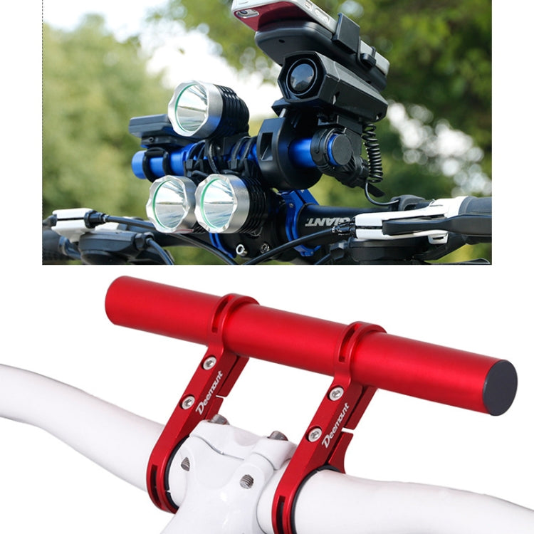 HLD-208 Staffa per torcia elettrica con telaio di estensione per manubrio in lega di alluminio per bicicletta da montagna, Alloy Black, Alloy Blue, Alloy Red