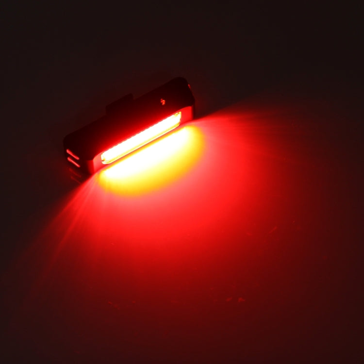 RAYPAL RPL-2261 100LM Luce rossa COB LED USB ricaricabile 6 modalità Luce posteriore per bicicletta Spia con supporto per manubrio, RPL-2261