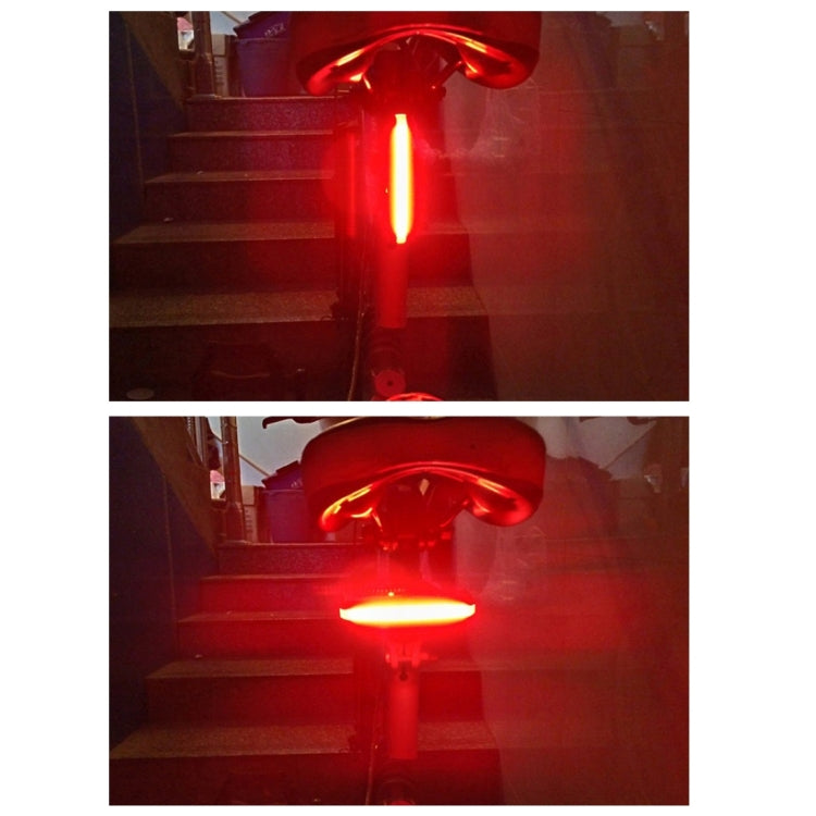 RAYPAL RPL-2261 100LM Luce rossa COB LED USB ricaricabile 6 modalità Luce posteriore per bicicletta Spia con supporto per manubrio, RPL-2261