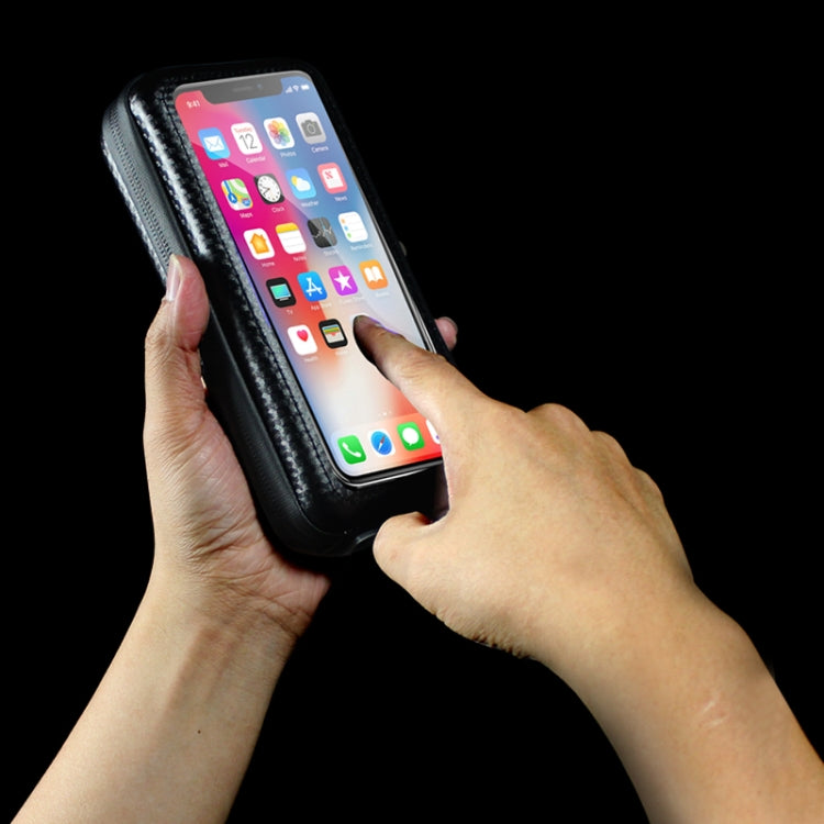 WILD MAN E6S Borsa anteriore impermeabile Touch Screen Borsa MTB Borsa per tubo per bicicletta di grande capacità Accessori per l'equitazione, E6S