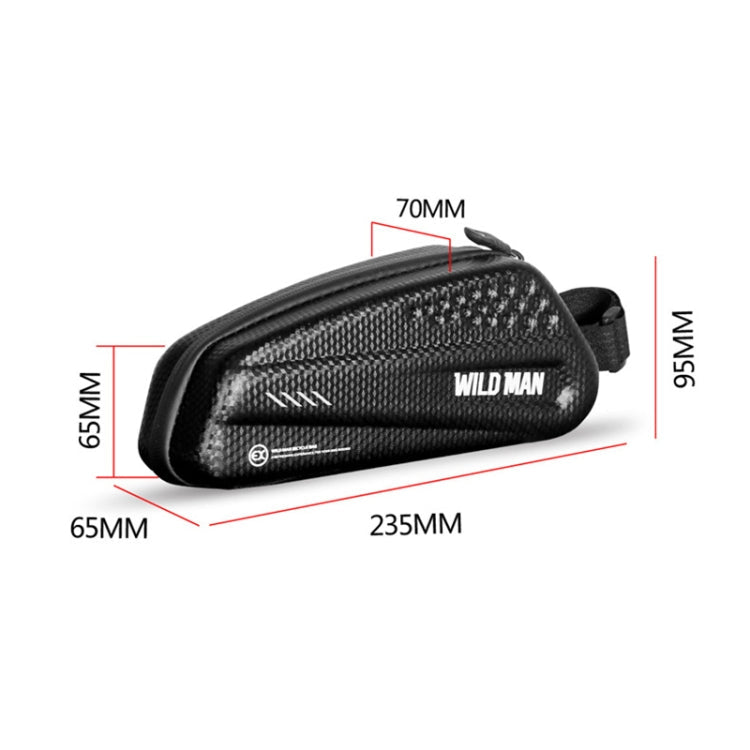WILD MAN EX Borsa anteriore impermeabile Set di telefoni cellulari MTB Borsa a tubo per bicicletta Accessori per l'equitazione, EX