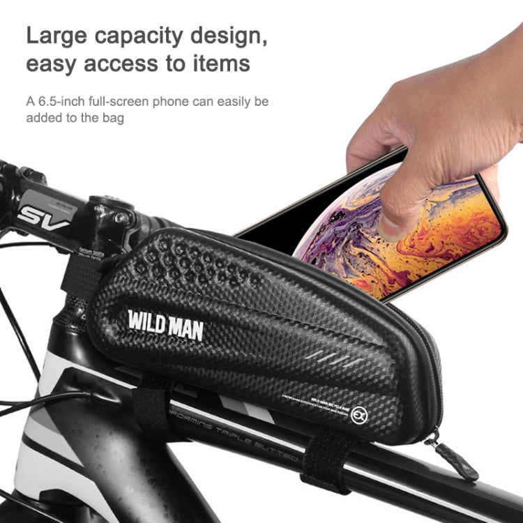 WILD MAN EX Borsa anteriore impermeabile Set di telefoni cellulari MTB Borsa a tubo per bicicletta Accessori per l'equitazione, EX