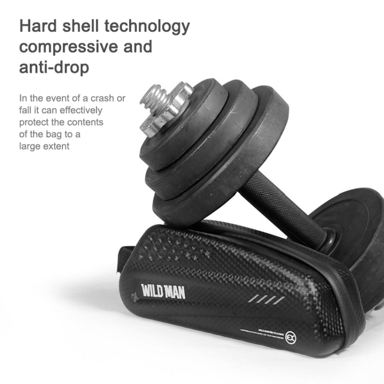 WILD MAN EX Borsa anteriore impermeabile Set di telefoni cellulari MTB Borsa a tubo per bicicletta Accessori per l'equitazione, EX