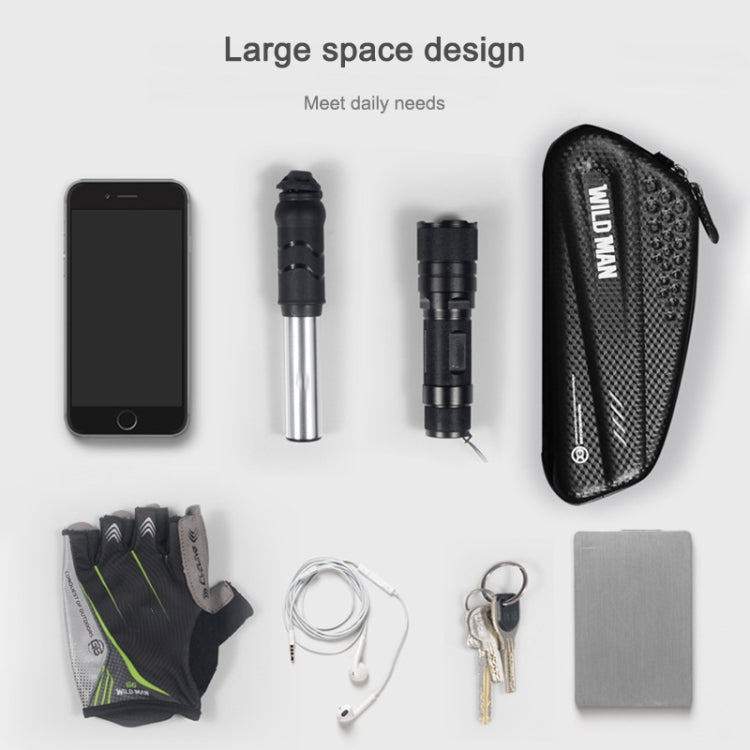WILD MAN EX Borsa anteriore impermeabile Set di telefoni cellulari MTB Borsa a tubo per bicicletta Accessori per l'equitazione, EX