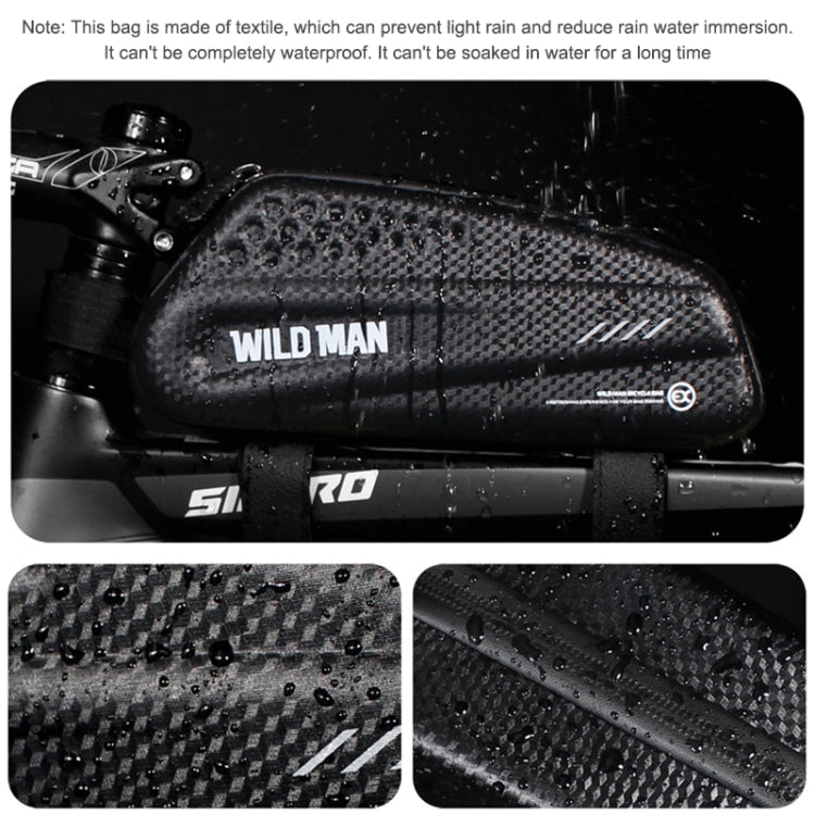 WILD MAN EX Borsa anteriore impermeabile Set di telefoni cellulari MTB Borsa a tubo per bicicletta Accessori per l'equitazione, EX