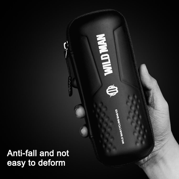 WILD MAN E3 Borsa per attrezzi per riparazione bici MTB impermeabile Borsa per tubo per bicicletta Accessori per l'equitazione, E3 (Black)