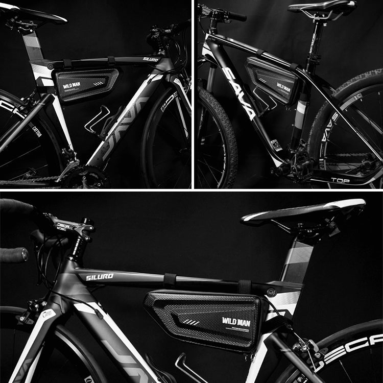 WILD MAN E4 Borsa anteriore impermeabile Set di telefoni cellulari MTB Borsa per tubo per bicicletta Accessori per l'equitazione, E4