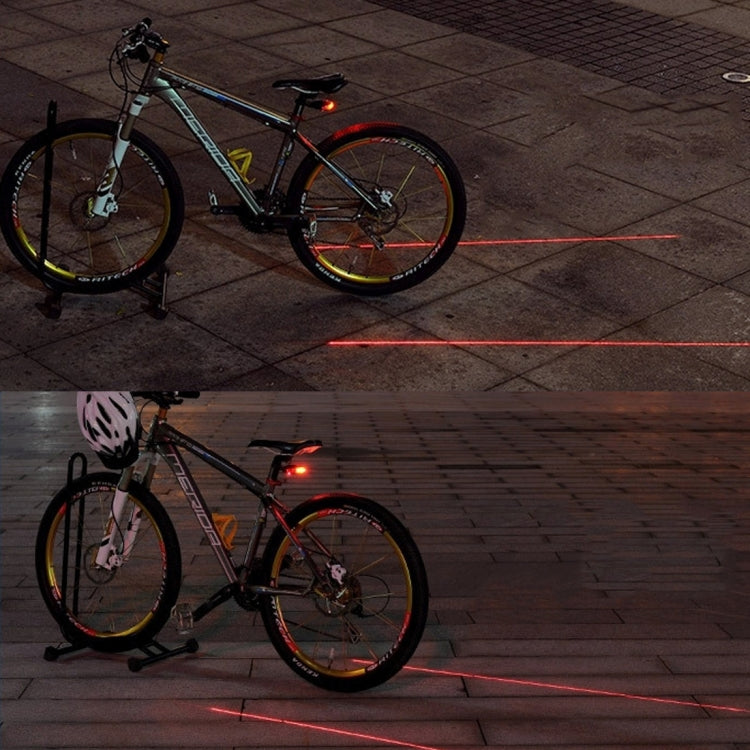 Luce a LED per bicicletta Laser notturno per mountain bike Fanale posteriore Fanale posteriore MTB Avvertimento di sicurezza Lampada per luce posteriore per bicicletta Luce per bicicletta, Red, Blue