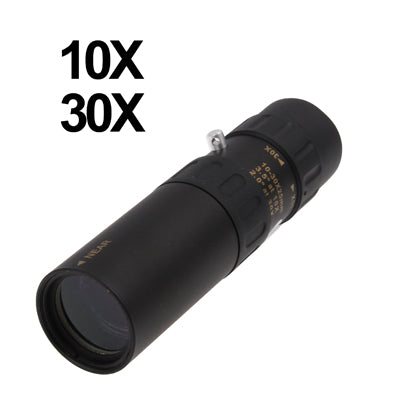 Telescopio monoculare da 10-30 x 25 mm per zaino in spalla/escursionismo, 10-30x25