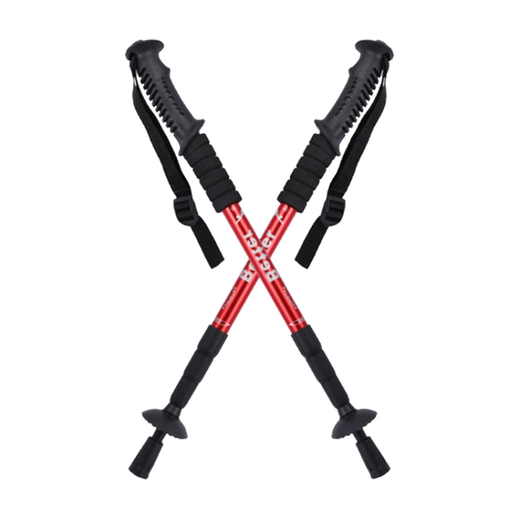 Stampella/bastone da passeggio regolabile pieghevole con bussola, altezza: 0,5-1,1 m (consegna colore casuale), 4-section