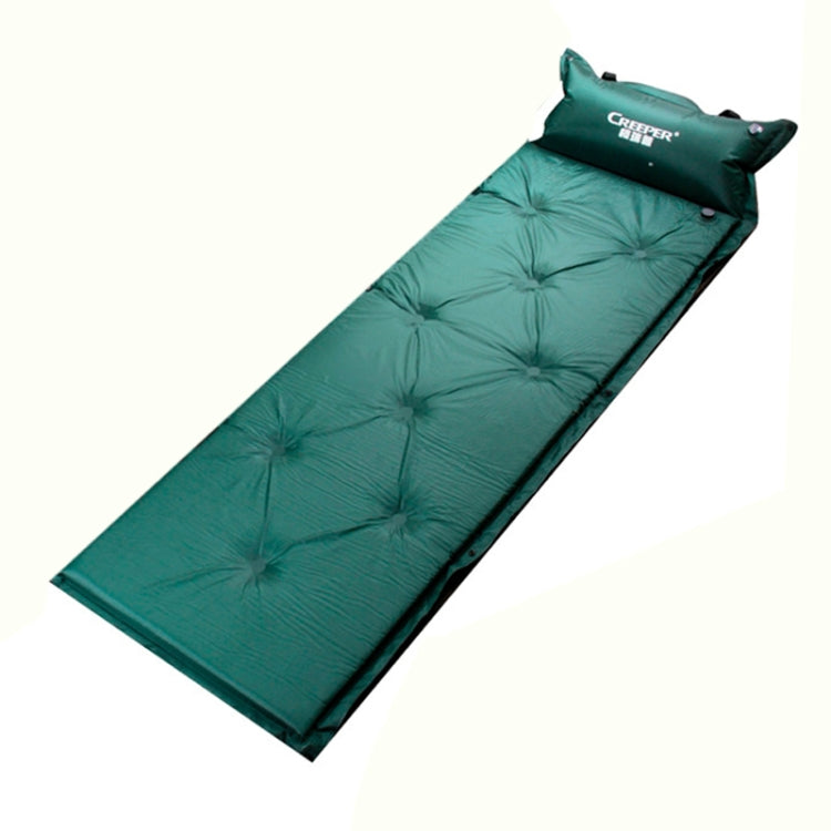 Materassino gonfiabile automatico a prova di umidità con cuscino, 183x57x2.5cm Purple, 183x57x2.5cm Green