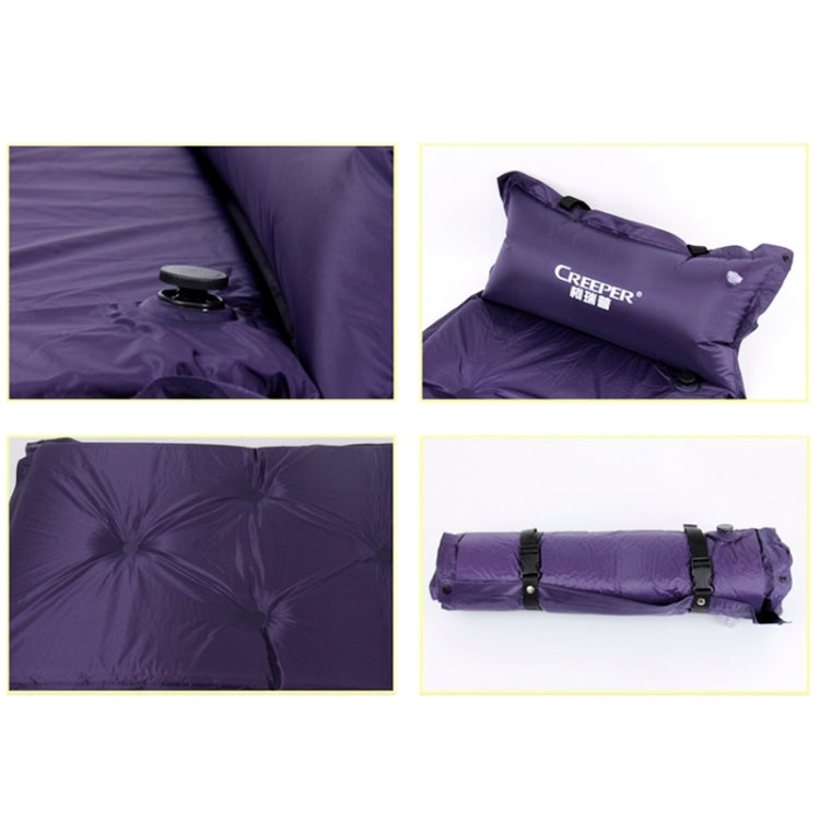 Materassino gonfiabile automatico a prova di umidità con cuscino, 183x57x2.5cm Purple, 183x57x2.5cm Green