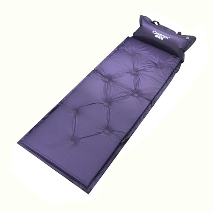 Materassino gonfiabile automatico a prova di umidità con cuscino, 183x57x2.5cm Purple, 183x57x2.5cm Green