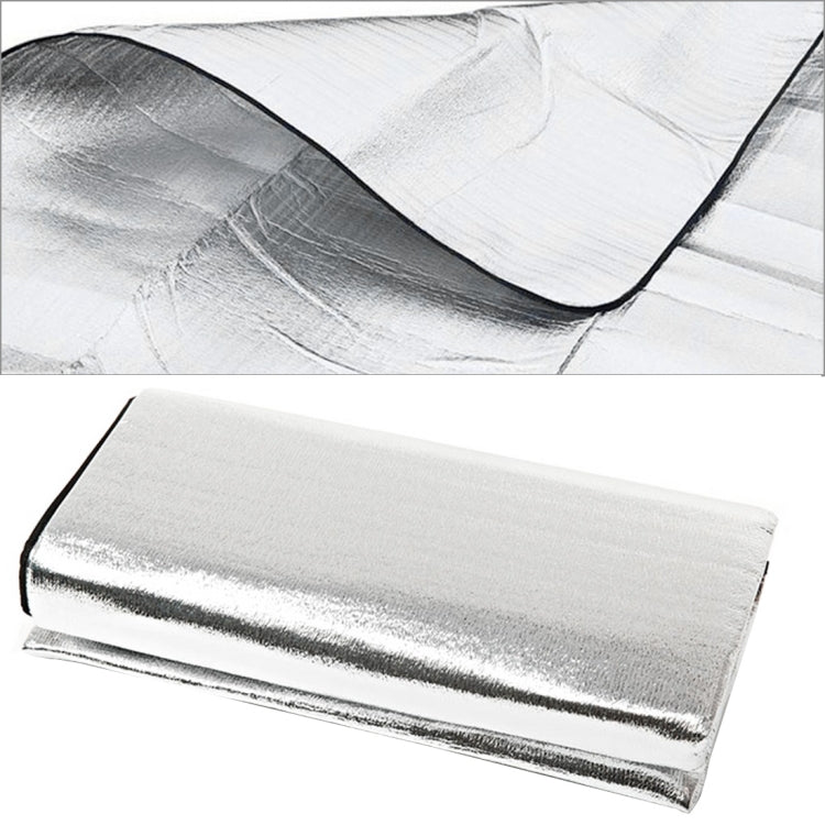 Ispessimento di 7 mm del doppio cuscinetto antiumidità in alluminio/cuscino da campeggio, dimensioni: 200 cm x 200 cm, 200cm x200 Aluminum film