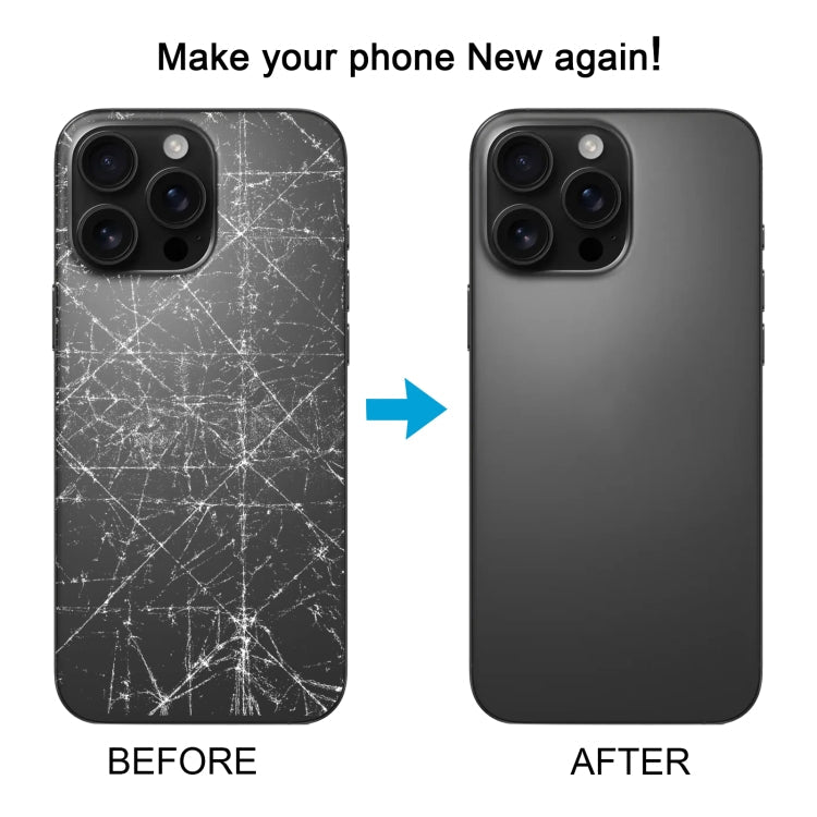 Per iPhone 16 Pro Cover posteriore batteria in vetro con copriobiettivo fotocamera