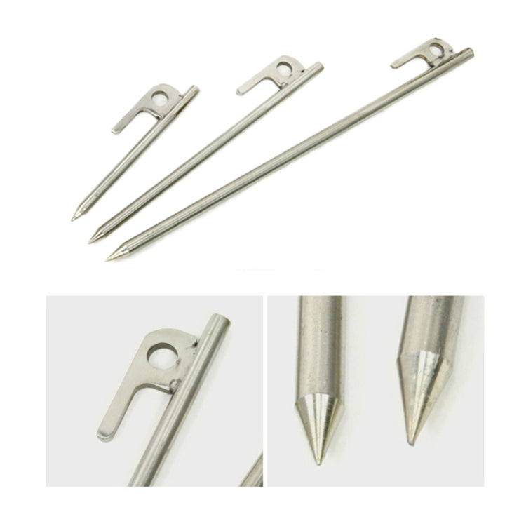 Picchetti per tende da campeggio in acciaio inossidabile durevoli da 30 cm per esterni per accessori per tende da campeggio da viaggio